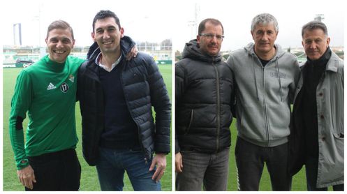 Visitas ilustres al entrenamiento del Betis Visitas ilustres al entrenamiento del Betis