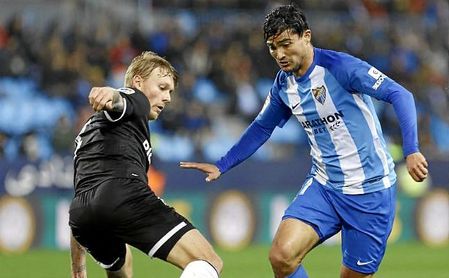 Kjaer, en un lance del partido ante el Málaga. Kjaer, en un lance del partido ante el Málaga.
