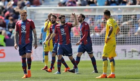 2-1. Un gol en la prolongación premia al Levante y hunde a Las Palmas 2-1. Un gol en la prolongación premia al Levante y hunde a Las Palmas