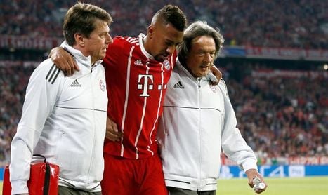 Boateng se lesiona tras Robben Boateng se lesiona tras Robben