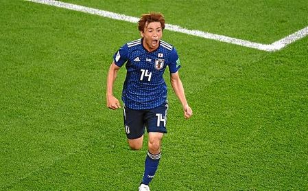 Inui celebra el gol ante Senegal. Inui celebra el gol ante Senegal.