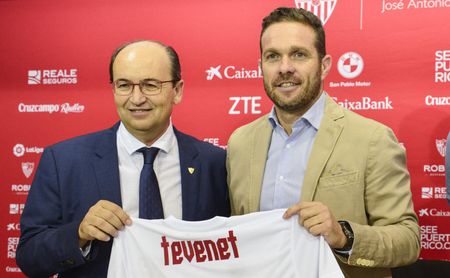 Luis García Tevenet, durante su presentación como técnico del Sevilla Atlético. Luis García Tevenet, durante su presentación como técnico del Sevilla Atlético.