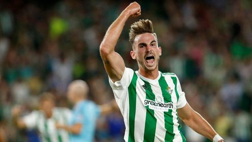 Fabián celebra un gol esta temporada. Fabián celebra un gol esta temporada.