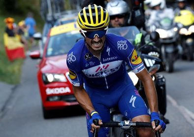 Alaphilippe se consagra en los Alpes y Avermaet se agarra al maillot amarillo Alaphilippe se consagra en los Alpes y Avermaet se agarra al maillot amarillo