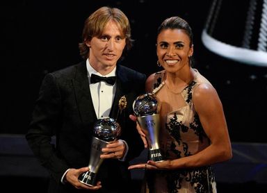 Modric reina por encima de un ausente Cristiano en los The Best Modric reina por encima de un ausente Cristiano en los The Best