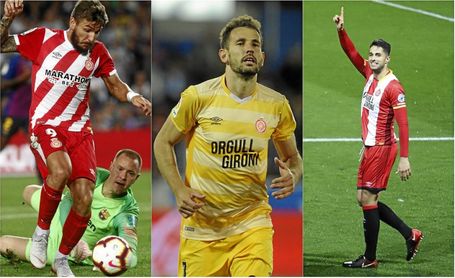Portu, Stuani y Juanpe, tres jugadores tanteados por el Sevilla el pasado verano. Portu, Stuani y Juanpe, tres jugadores tanteados por el Sevilla el pasado verano.