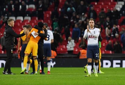 Raúl Jiménez anota en la remontada de los Wolves contra el Tottenham Raúl Jiménez anota en la remontada de los Wolves contra el Tottenham