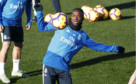 Entrenamiento del Real Madrid. En la imagen, Vinicius. Entrenamiento del Real Madrid. En la imagen, Vinicius.