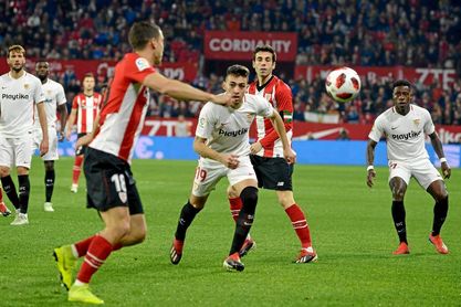 Munir, en el partido ante el Athletic. Munir, en el partido ante el Athletic.