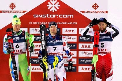 Pinturault logra en la combinada de Aare su primer oro individual Pinturault logra en la combinada de Aare su primer oro individual