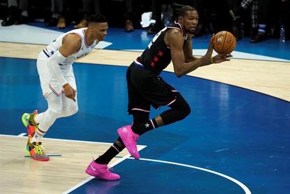 178-164. Durant y Antetokounmpo se cansan de anotar en otro All-Star monótono 178-164. Durant y Antetokounmpo se cansan de anotar en otro All-Star monótono