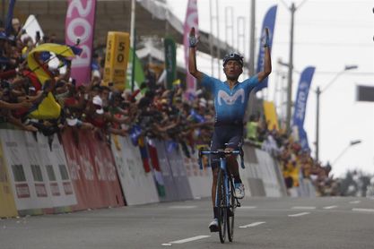 Nairo se repone de una caída para ganar la última etapa y López conquista el Tour Colombia Nairo se repone de una caída para ganar la última etapa y López conquista el Tour Colombia