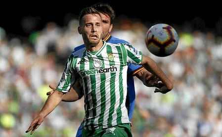 Canales, en un lance del partido ante el Getafe. Canales, en un lance del partido ante el Getafe.