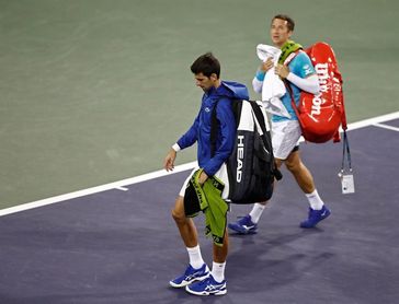 Suspenden el partido de Novak Djokovic por la lluvia Suspenden el partido de Novak Djokovic por la lluvia