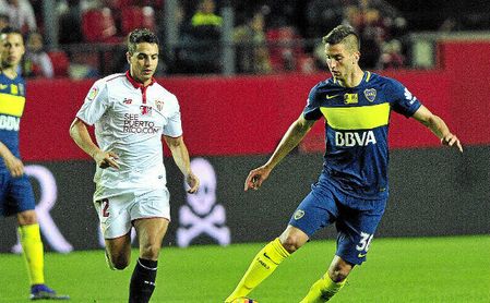 Imagen del Sevilla-Boca disputado en el Trofeo Antonio Puerta. Imagen del Sevilla-Boca disputado en el Trofeo Antonio Puerta.