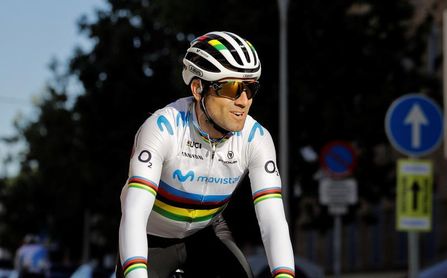Alejando Valverde se perderá el Giro por molestias tras su caída de Lieja Alejando Valverde se perderá el Giro por molestias tras su caída de Lieja