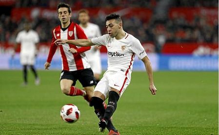 Choque entre el Sevilla y el Atlhetic en Copa del Rey. Choque entre el Sevilla y el Atlhetic en Copa del Rey.