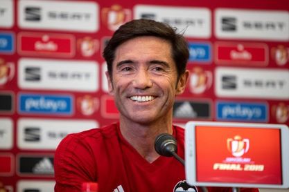 Marcelino: "A una temporada muy exitosa queremos ponerle el final con un título" Marcelino: "A una temporada muy exitosa queremos ponerle el final con un título"