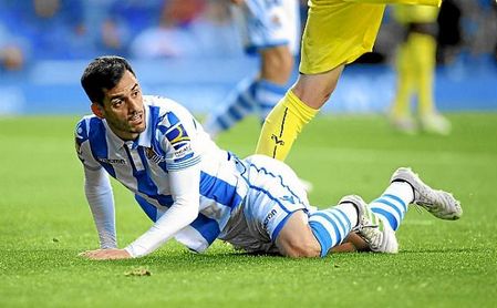 Juanmi, en un partido con la Real Sociedad. Juanmi, en un partido con la Real Sociedad.