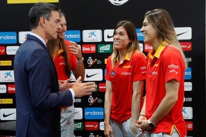 Pedro Sánchez a la selección: "Sois ejemplo de muchas cosas buenas" Pedro Sánchez a la selección: "Sois ejemplo de muchas cosas buenas"