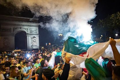 Detenidas 198 personas en Francia por altercados tras la victoria de Argelia Detenidas 198 personas en Francia por altercados tras la victoria de Argelia