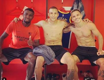 Amadou, Arana y Roque, trabajo "como hermanos" Amadou, Arana y Roque, trabajo "como hermanos"