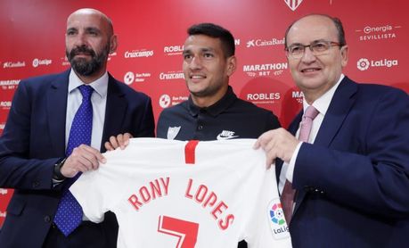 El portugués Rony Lopes asegura que llega al Sevilla para "ganar títulos" El portugués Rony Lopes asegura que llega al Sevilla para "ganar títulos"