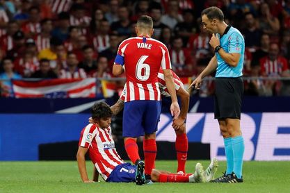 Joao Félix se marcha lesionado del partido frente al Getafe Joao Félix se marcha lesionado del partido frente al Getafe