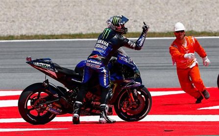 Viñales recuerda con cariño su primera victoria de MotoGP en Silverstone Viñales recuerda con cariño su primera victoria de MotoGP en Silverstone