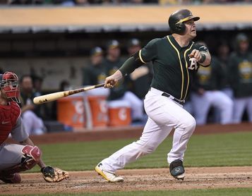 10-5. Vogt castiga con un jonrón a su ex equipo, los Atléticos, y guía la ofensiva de los Gigantes 10-5. Vogt castiga con un jonrón a su ex equipo, los Atléticos, y guía la ofensiva de los Gigantes