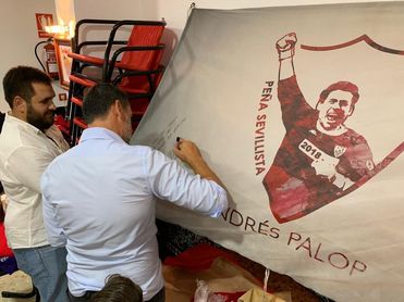 Palop inaugura su peña Palop inaugura su peña