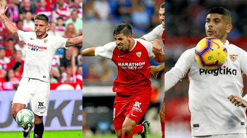 Tres titulares del Sevilla con el futuro en el aire Tres titulares del Sevilla con el futuro en el aire