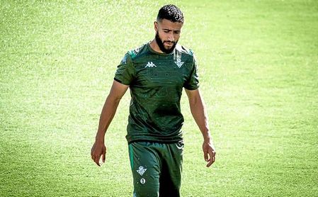 Fekir, en un entrenamiento con el Betis. Fekir, en un entrenamiento con el Betis.