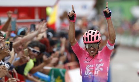 El colombiano Sergio Higuita gana en la Sierra de Madrid, Roglic sigue líder El colombiano Sergio Higuita gana en la Sierra de Madrid, Roglic sigue líder