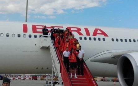 Los campeones del mundo de baloncesto ya están en España Los campeones del mundo de baloncesto ya están en España