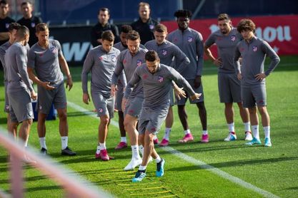 El Atlético ultima su preparación sin Morata El Atlético ultima su preparación sin Morata