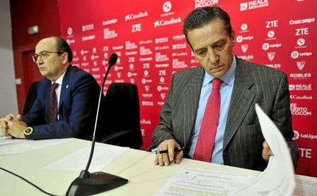José María Cruz, director general del Sevilla FC. José María Cruz, director general del Sevilla FC.
