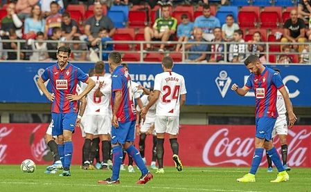 El Sevilla FC tenía el partido en Ipurua muy de cara. El Sevilla FC tenía el partido en Ipurua muy de cara.