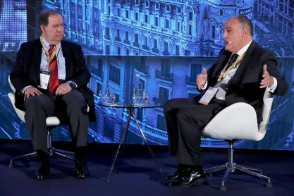 Tebas dice que la Federación tiene "una obsesión casi enfermiza" con Mediapro Tebas dice que la Federación tiene "una obsesión casi enfermiza" con Mediapro