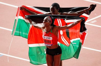 Obiri revalida el título en 5.000 con doblete keniano Obiri revalida el título en 5.000 con doblete keniano