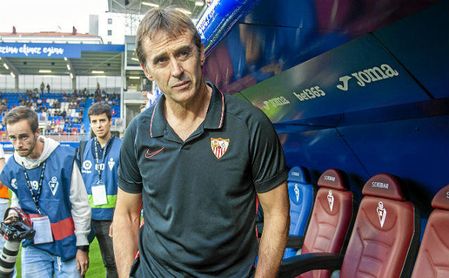 Lopetegui, ante el Eibar. Lopetegui, ante el Eibar.
