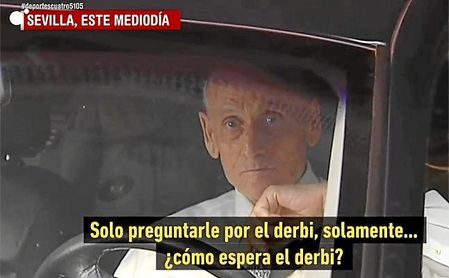 Lopera verá el derbi desde casa. Lopera verá el derbi desde casa.