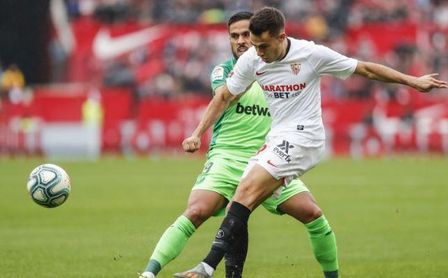 Reguilón ve mucho mérito a la campaña del Sevilla. Reguilón ve mucho mérito a la campaña del Sevilla.