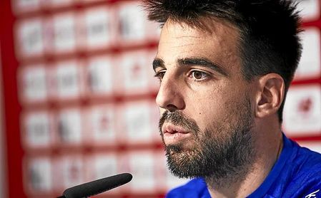 Beñat ha atendido este miércoles a los medios en la sala de prensa. Beñat ha atendido este miércoles a los medios en la sala de prensa.