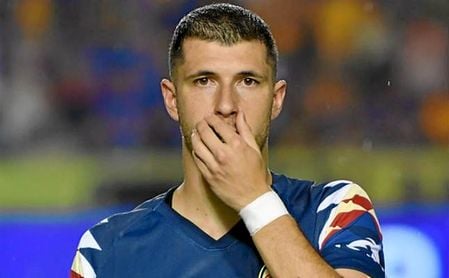 Guido Rodríguez, con la camiseta del Club América de México. Guido Rodríguez, con la camiseta del Club América de México.