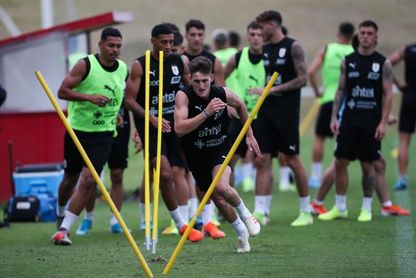 Uruguay efectúa su último entrenamiento antes del Preolímpico de Colombia Uruguay efectúa su último entrenamiento antes del Preolímpico de Colombia
