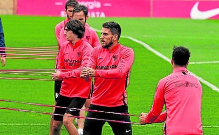 El portugués Daniel Carriço, entrenándose. El portugués Daniel Carriço, entrenándose.