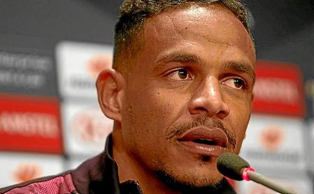 Fernando Reges, centrocampista del Sevilla, en rueda de prensa. Fernando Reges, centrocampista del Sevilla, en rueda de prensa.