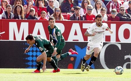 El Sevilla sumó un punto ante el Espanyol gracias a Suso. El Sevilla sumó un punto ante el Espanyol gracias a Suso.