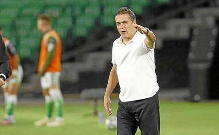 Alexis Trujillo, técnico del Betis. Alexis Trujillo, técnico del Betis.
